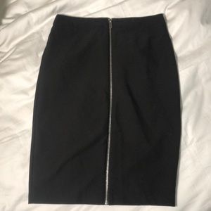 Forever 21 black midi pencil skirt